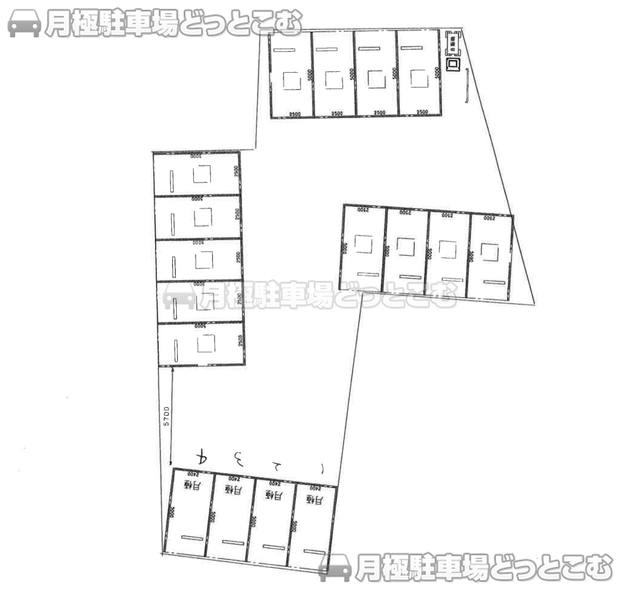 大田区西蒲田5-13の月極駐車場1