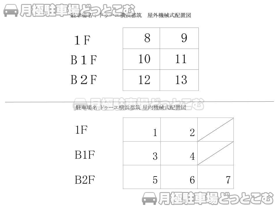横浜市都筑区北山田2-2-27の月極駐車場3