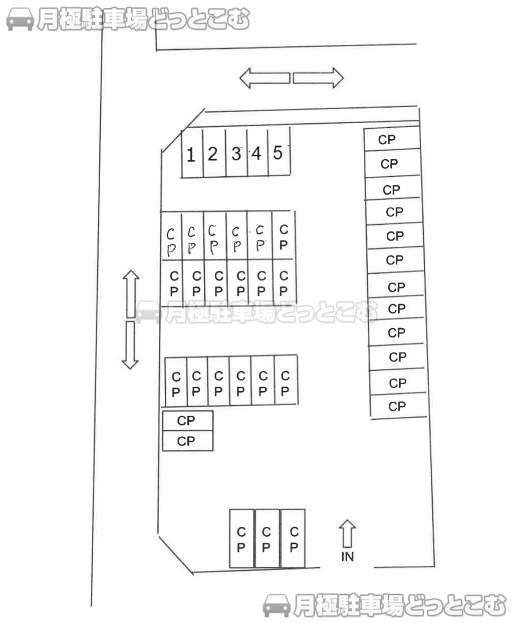 仙台市泉区泉中央3-27付近の月極駐車場3
