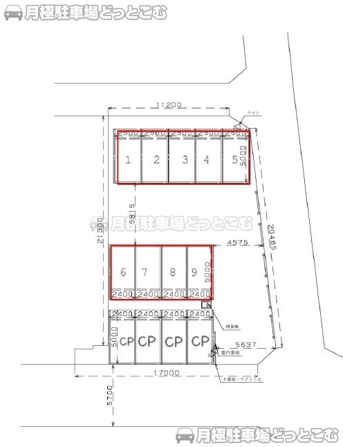 尼崎市元浜町5-25の月極駐車場1