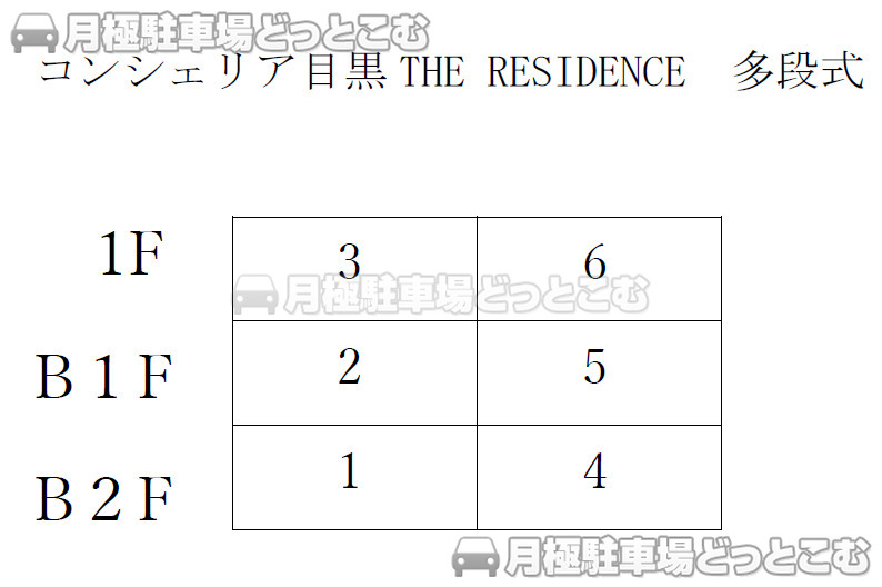 目黒区目黒1-3-25の月極駐車場3