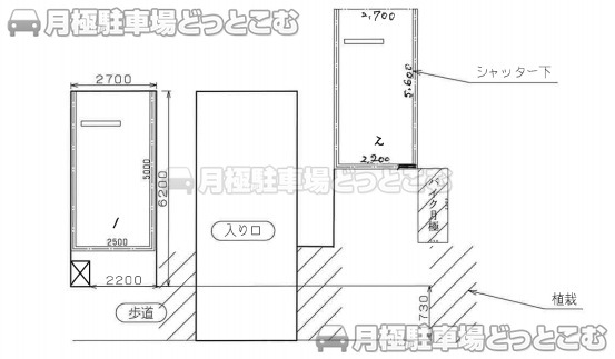 世田谷区瀬田1-22-15付近の月極駐車場2