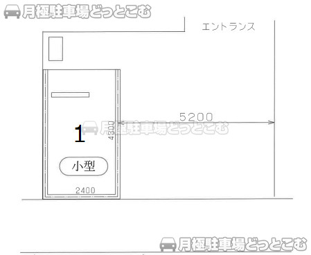 葛飾区亀有5-48-7付近の月極駐車場1