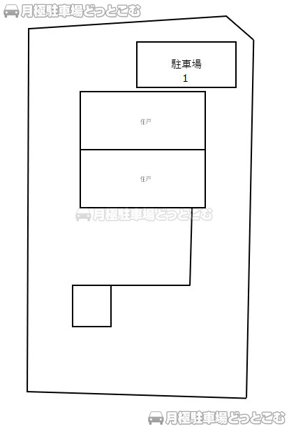川崎市幸区塚越2-225-23付近の月極駐車場1
