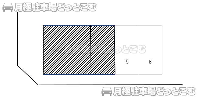 日野市日野1243付近の月極駐車場3