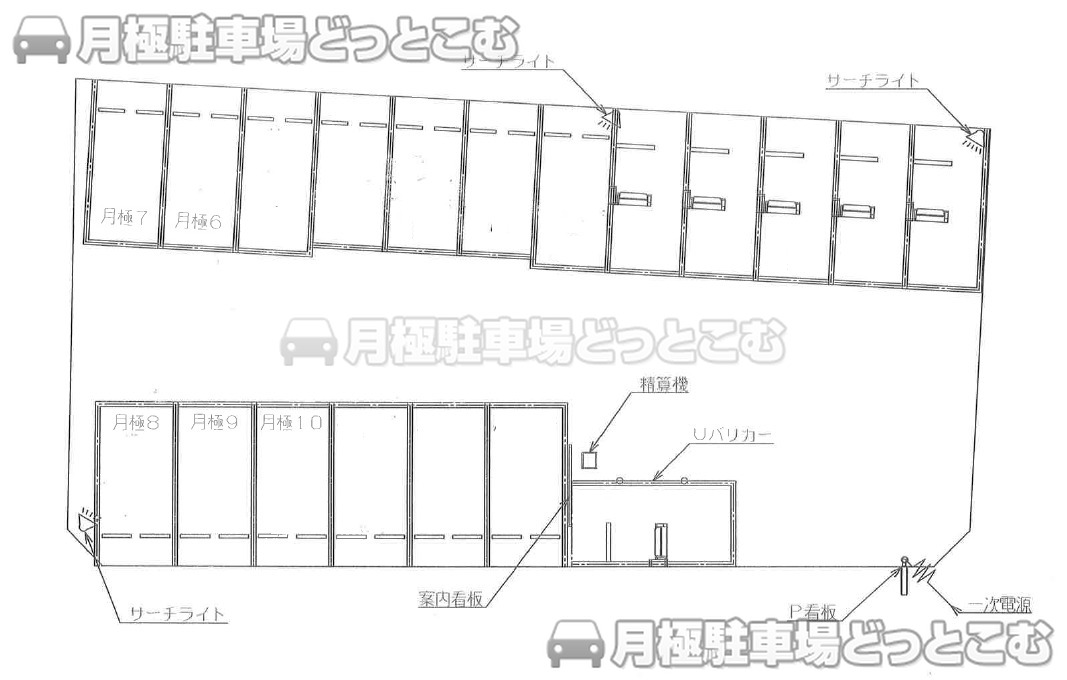 渋谷区本町4-50付近の月極駐車場1